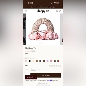 The Sleepy Tie® Midnight Hair Accessory